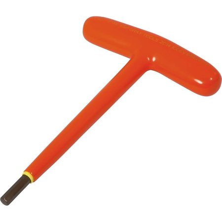 GRAY TOOLS 7/32" S2 T-handle Hex Key, 1000V Insulated 68614-I